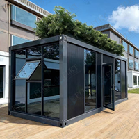 FLKT Conçu pour durer, maison pliable en acier galvanisé robuste, résistante aux ouragans et ignifuge, maison modulaire préfabriquée