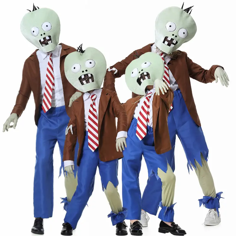 Halloween Kids Plants vs. Zombies Games Twisted Foot Zombie Juegos de rol Horror Apparel Disfraces