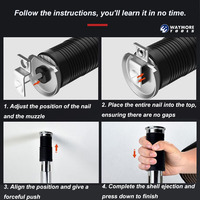 Pistola de Clavos para Techo, Pistola de Clavos para Acero y Concreto, Herramienta de Fijación Portátil para Materiales de Construcción, Venta al Por Mayor