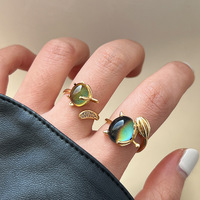 ODM neues Produkt 18k Gold Luxuriöse gemischte Charge von Ringen geometrische Blume offener Ring für Damen
