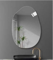 Bathnologie Design populaire professionnel Éclairage LED Miroir d'art de salle de bain intelligent de forme irrégulière personnalisé