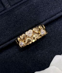 Anillo de Diamantes de Oro Real de 18K para Mujer Xinfly, 0.33ct, con Corazón, Joyería Fina para Compromiso, Boda o Regalo de Fiesta - Product Image 4