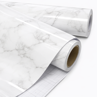 Rouleau de papier peint épais et grand format, autocollant moderne à motif marbre pour carrelage de sol, idéal pour la rénovation de fonds et de murs.