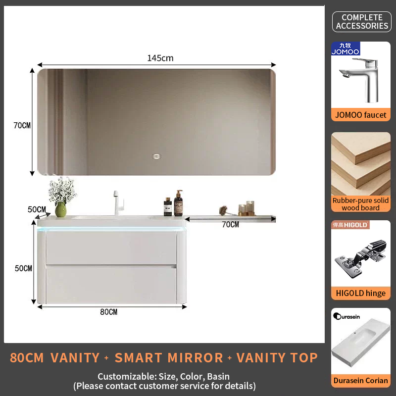 80Durasein Integrated Basin + Smart Mirror