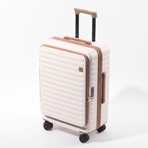 <span class=keywords><strong>Valigia</strong></span> Trolley Multifunzione Portatile con Guscio Rigido, Colore Solido, Chiusura a Cerniera, Apertura Laterale - Product Image 1