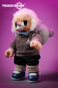 CHAOSWEET Albert Einstein 35cm Orsacchiotto di Peluche Fatto a Mano Super Morbido Serie Genio Pazzo con Maschera Magnetica, Barba, Pipa e Zaino - Product Image 4