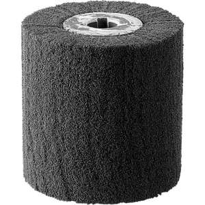 Meule cylindrique non tissée 1 po x 1 po, grain 100, abrasif moyen pour applications de débavurage - Product Image 1