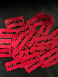 Custom Woven Size <b>Label</b> Tag Sew on Garment Neck <b>Label</b> in Center Folded for Clothing - Product Image 3
