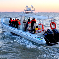 Bateau de sauvetage et de patrouille Liya Heavy Duty en aluminium RIB de 34 pieds (10,4 m) pour 14 personnes