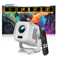 Projecteur de cinéma maison Topleo, mini projecteur intelligent Android, projecteur vidéo extérieur, projecteur de cinéma maison 4k