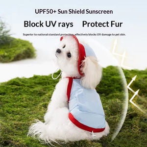 Rompi Sweater Minimalis untuk Anjing, Pakaian Hewan Peliharaan Kasual, Sejuk, dan Bernapas, Rompi Pendingin dengan Kantong Es yang Dapat Disesuaikan - Product Image 2