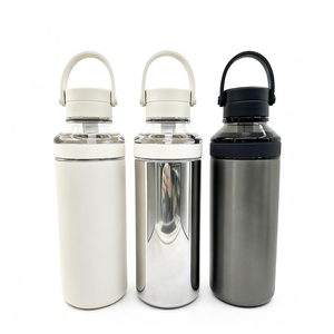 Botella <span class=keywords><strong>de</strong></span> <span class=keywords><strong>Agua</strong></span> <span class=keywords><strong>de</strong></span> Acero Inoxidable al por Mayor, Estilo Clásico, Ecológica, <span class=keywords><strong>de</strong></span> Gran Capacidad (630 ml), con Tapa - Product Image 1