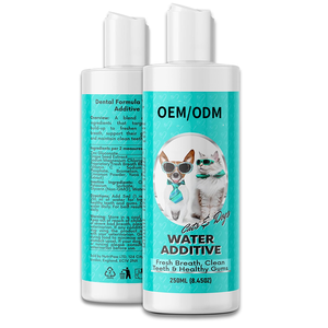 Additif pour l'eau dentaire pour chiens et chats OEM/ODM, nettoie les dents, gencives saines et haleine fraîche, gère la plaque et le tartre - Product Image 1