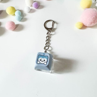 Custom Heat Transfer Pbt Keycap Custom Design Keycap Fidget Keychain Keyboard Click Fidget Cute Keychain Keycaps