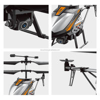 2.4G 4 canaux télécommande métal Drone volant hélicoptère avion jouet hélicoptère RC avec caméra WIFI pour adultes enfants