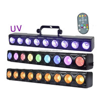 Mini Barre Lumineuse LED RGBW Or et Violet pour Éclairage de Scène et de Fond de Mariage, 9x3W, Projecteur Mural LED