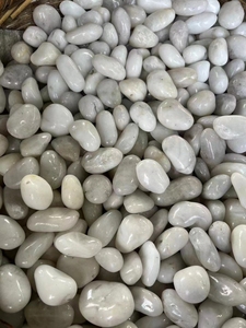 Guijarro blanco <span class=keywords><strong>Piedra</strong></span> natural Pulido Color mezclado <span class=keywords><strong>Piedra</strong></span> de Río decorativa Guijarro - Product Image 2