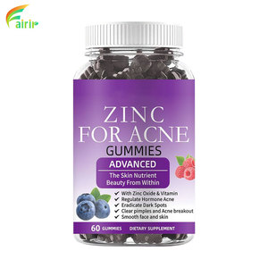Gomitas <span class=keywords><strong>de</strong></span> <span class=keywords><strong>Zinc</strong></span> <span class=keywords><strong>de</strong></span> Marca Privada OEM con Sabor a Arándano, Refuerzo del Sistema Inmunitario y Estimulante del Metabolismo, Suplementos Dietéticos - Product Image 1