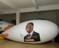 Avion géant flottant personnalisé, dirigeable gonflable en PVC, publicité, dirigeable gonflable, ballon à hélium avec impression de logo pour le ciel