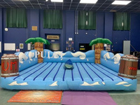 Planche de surf mécanique gonflable, simulateur de skateboard et snowboard, avec sac et pompe – Jeu de glisse pliable et étanche