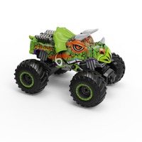 Véhicule tout-terrain télécommandé sans fil avec portée de 50 m, lumières, musique, batterie rechargeable, voiture monstre Bigfoot pour garçons