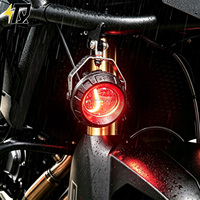 Projecteur LED avant pour moto, double couleur, faisceau haut/bas, design en forme d'œil, construction en alliage d'aluminium, éclairage étanche