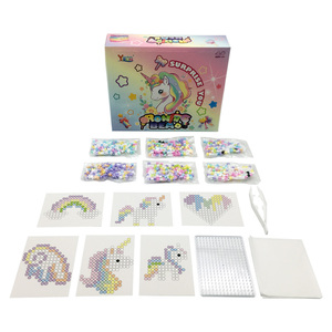 Perline di Plastica Educative per <span class=keywords><strong>Bambini</strong></span> Serie Unicorno da Stirare Hama Perler Beads 5MM Kit Giocattoli Fai-da-Te con Tavola Forata - Product Image 4
