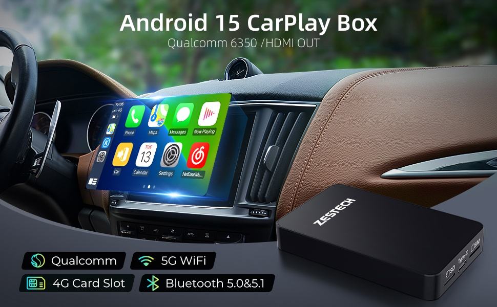 テレビ Full Android Ai Box Amazon.com: ZHNN Carplay AI Box, Wireless Carplay Android Auto