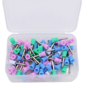 100 पीसी पॉलिशिंग कप एब्स सामग्री ऑर्थोडोन्टिक उपचार दांत पॉलिश रंगीन पॉलिशिंग ब्रश पॉलिशर - Product Image 1