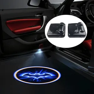 3D araba kapı logo ışığı kablosuz hayalet gölge hoşgeldiniz işık Logo lazer projektör ışık tüm arabalar için
