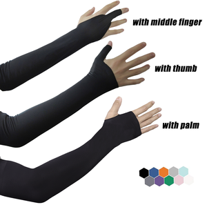 Biểu Tượng Tùy Chỉnh Thoáng Khí Nén Tay Bìa Cánh Tay Tay Áo Nylon Spandex Chơi Game Esports PC Gamer Cánh Tay Tay Áo Với Ngón Tay Cái Lỗ - Product Image 2