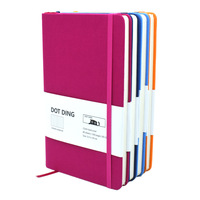Joytop Vente en gros Carnets à spirales A5 en tissu reliés rigide Bullet Journals Bujo Carnet à points