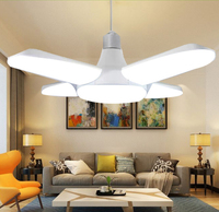 Lampe LED déformable à quatre feuilles, ampoule 28W AC85-265V E27