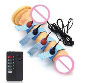 Anello Penieno con Elettrostimolazione, Anelli per Massaggio con Perline Elettroshock, Giocattoli Sessuali a Tema Medico per Uomini - Product Image 1