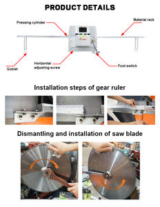 JUNDE JD-SH355 Sistema de Guía Lineal para Sierra de Doble Cuchilla Industrial Profesional, Equipo de Corte de Aluminio de Alta Precisión ±0.05mm - Product Image 5