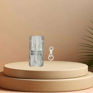 Custom Mini Zippered Transparent Pouch <b>Coin</b> Purse, Keychain & Wireless Charger Organizer with Cable Holder & Earbuds <b>Case</b> - Product Image 5