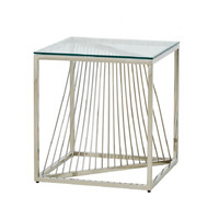Offre Spéciale moderne salon meubles canapé ensemble de table en acier inoxydable table basse design or table d'appoint