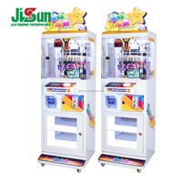 Machine de jeu attrape-cadeaux Star Exploration, thème Starlight, monoplace, à monnayeur, avec lumières LED colorées