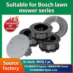 Bobine de coupe 3 pièces avec capuchon/couvercle 1600A01R5J pour tondeuse à gazon Bosch Universal GrassCut 18 Series 18-26 18-260, accessoires 88x32mm 36g - Product Image 2