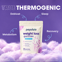 Gummies amaigrissantes pour adultes PEEDOO OEM, brûleur de graisse naturel de nuit, ventre plat, faible teneur en glucides, certifié HACCP, compléments vitaminiques