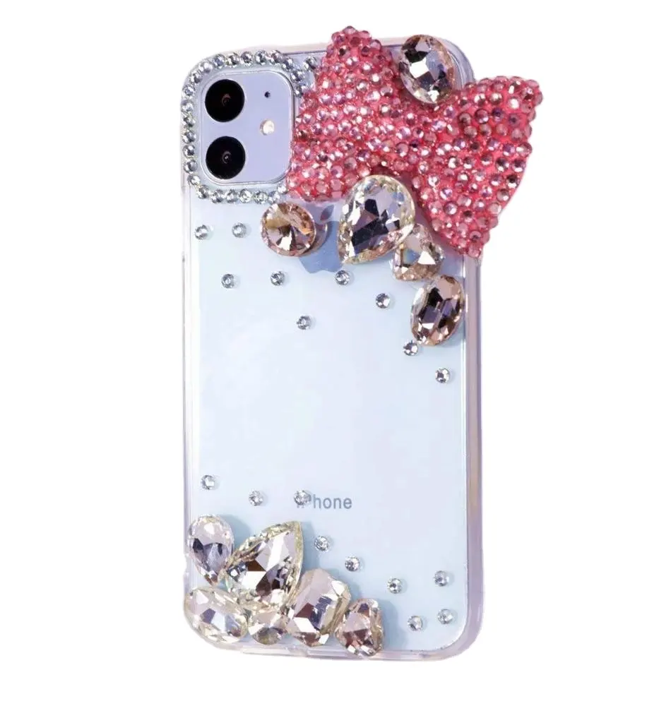 Multi Design Luxury Crystals Bling strass Sparkle 3D Diamonds Cover fatta a mano per iPhone 11 12 13 13 14 15 Plus Pro Max Case