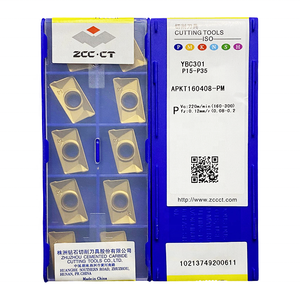 Zcc chất lượng APKT160408-PM có thể lập chỉ mục PCD/PVD tráng cacbua chèn cho máy tiện quay CNC cắt hiệu suất cao cho - Product Image 1