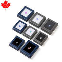 Boîte de présentation carrée en acrylique transparent LAIRE pour bijoux et pierres précieuses en vrac