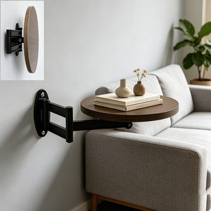 <span class=keywords><strong>Table</strong></span> pliante murale en bois à angle réglable, gain de place, pour balcon, café, canapé, rangement - Product Image 1