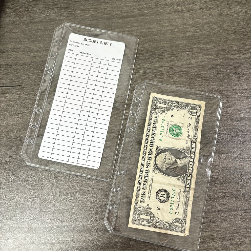 ซองใส่เอกสารแบบใส ช่องเดียว ไม่มีซิป