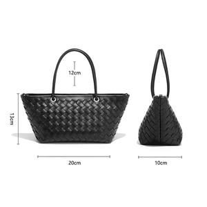 Nuova Collezione 2026: Borse Tote da Donna Casual Versatili in Pelle PU Intrecciata, Borsa a Spalla/Tracolla dal Design Unico - Product Image 6