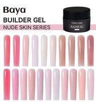 Gel de structure d'extension d'ongle de marque privée OEM/ODM avec séchage UV LED Cure pour salon de manucure Color Builder Gel Polish