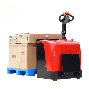 Full Electric Stand-on Pallet Jack 1500kg Load Capacity Mini 1.5ton Hydraulic Powered Electric Pallet Truck