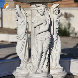 Yeni tasarım el oyma açık victoria Lady mermer kadın heykeli çeşme - Product Image 4