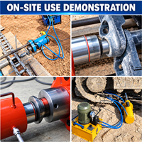 Presse hydraulique portable pour goupilles de chenilles et outil de démontage pour l'entretien des chaînes de chenilles d'excavateur